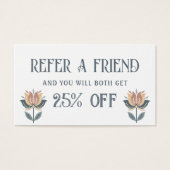 bohoフォークアート花紹介カード (正面)