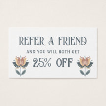 bohoフォークアート花紹介カード