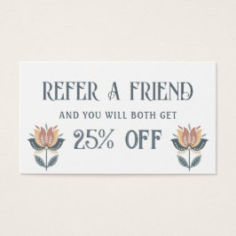 bohoフォークアート花紹介カード