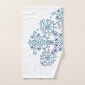 Bohoフォークパターン バスタオルセット (ハンドタオル)