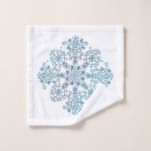 Bohoフォークパターン バスタオルセット (ウォッシュタオル)