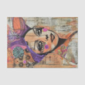 BOHOフラワーガールデコップページ 薄葉紙 (正面)