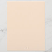 Bohoフラワーズフェザーとドリームキャッチャー レターヘッド (裏面)