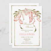 Bohoフレームシャワー 招待状 (正面/裏面)