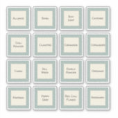 Bohoフレームスパイスラベルカスタム付きビニールシール シール (正面)