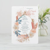 Bohoフレーム第2結婚式招待状 招待状 (スタンド正面)