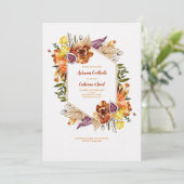 Bohoフレーム 招待状 (スタンド正面)