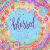 BoHoフローラかわいらしおもしろい賛美検査 シール (正面)