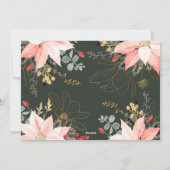 Bohoフローラすべての物事の喜び3枚の写真 シーズンカード (裏面)