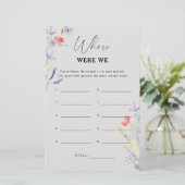 Bohoフローラどこに我々はブライダルシャワーゲーム (スタンド正面)