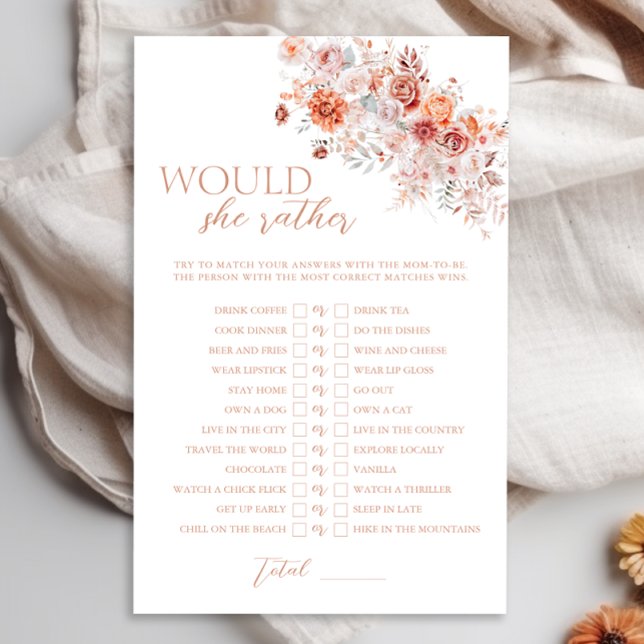 Bohoフローラの赤ちゃんシャワー彼女はむしろゲームだろう (クリエイターアップロード済み)