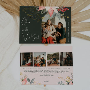 Bohoフローラアーチ応援新年5枚の写真 シーズンカード