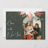 Bohoフローラアーチ応援新年5枚の写真 シーズンカード (正面)