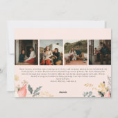 Bohoフローラアーチ応援新年5枚の写真 シーズンカード (裏面)