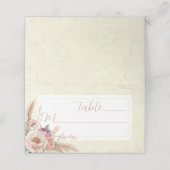 Bohoフローラエレガントなウェディングシート座席表 プレイスカード (外部開封)