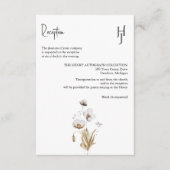 Bohoフローラエンクロージャカー結婚ド – の詳細 エンクロージャーカード (正面)