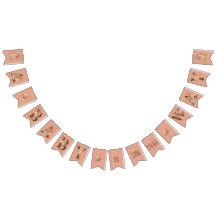 Bohoフローラオンテクスチャピンクベビーシャワー