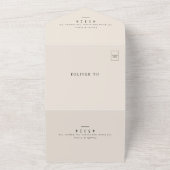 BohoフローラオールインワンRSVP結婚式招待状 オールインワン招待状 (外側)