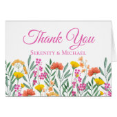 Bohoフローラガーデンワイルドフラワー結婚ズありがとう (正面横)