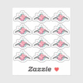 Bohoフローラクリスタル服ハンガーファッションクローゼット シール (シート)