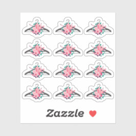 Bohoフローラクリスタル服ハンガーファッションクローゼット シール