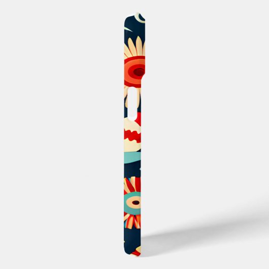 Bohoフローラグリーンレッドパーソナライズされた写真 Case-Mate iPhoneケース (裏面 / 右)