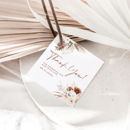 Bohoフローラサンキューベイビーシャワーギフトラベル フェイバータグ