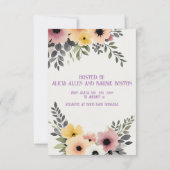 BOHOフローラシャワー招待状 (裏面)