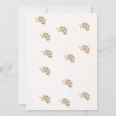 BohoフローラドリームキャッチャーSave the Date Card セーブザデート (裏面)