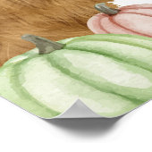 Bohoフローラハイランドカウベイビーシャワーへようこそ ポスター (角)