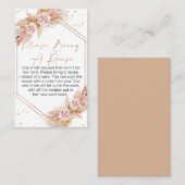 Bohoフローラバラ金ゴールドをレシピ挿入する 名刺 (正面/裏面)