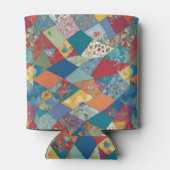 Bohoフローラパッチワークダイヤモンド 缶クーラー (裏面)