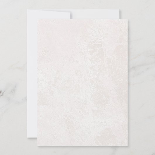 BOHOフローラパンパスピンクウォーターカラーリース結婚ズ 招待状 (裏面)