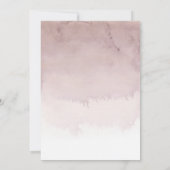 bohoフローラパープルが私の花嫁のメイドになるよ 招待状 (裏面)