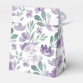 Bohoフローラパープルウォーター色ありがとうござ結婚う フェイバーボックス (裏面サイド)