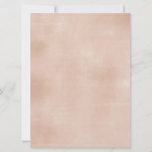 Bohoフローラファームの女の子の赤ちゃんシャワーの招待 招待状 (裏面)