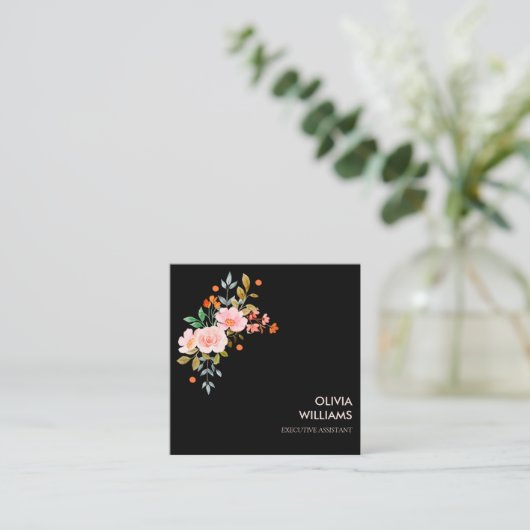 Bohoフローラフラワーズスクエア名刺 スクエア名刺 (スタンド正面)