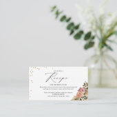 Bohoフローラブライダルシャワーレシピ要求 エンクロージャーカード (スタンド正面)