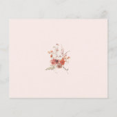 Bohoフローラブライダルシャワー日付ナイトアイディアカード (裏面)