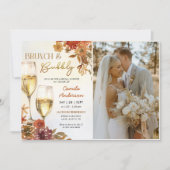Bohoフローラブランチ&バブリーブライダルシャワー写真 招待状 (正面)