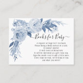 BOHOフローラブルーnホワイトウォーター色本ベビー 名刺 (正面)