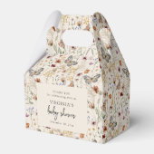 Bohoフローラベビーシャワー フェイバーボックス (裏面サイド)