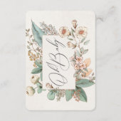 bohoフローラベビー書挿入 エンクロージャーカード (裏面)