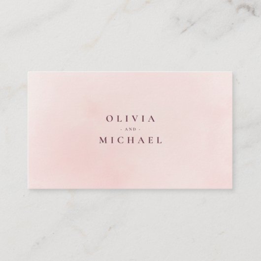 Bohoフローララス結婚トのWebサイト挿入カード プレイスカード (裏面)