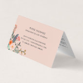 Bohoフローラリッププロダクトディストリビューターのヒントとトリック 名刺 (裏面)