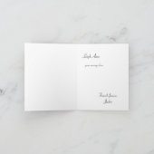 Bohoフローラリース結婚披露宴の提案 招待状 (内部)