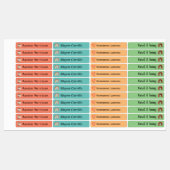 Bohoフローラレインボーパーソナライズされたネームのラベル ラベル (シート)