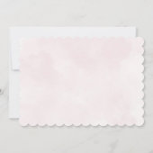 Bohoフローラワイルドワンガール初の誕生日写真 サンキューカード (裏面)