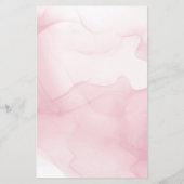 Bohoフローラ予測とアドバイスベビーシャワーカード (裏面)