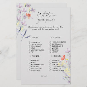 Bohoフローラ何が財布ゲームに入っている